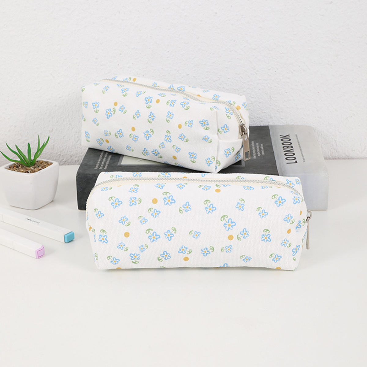 Simple floral printed pencil c - Stationery Office Supply Store review and price