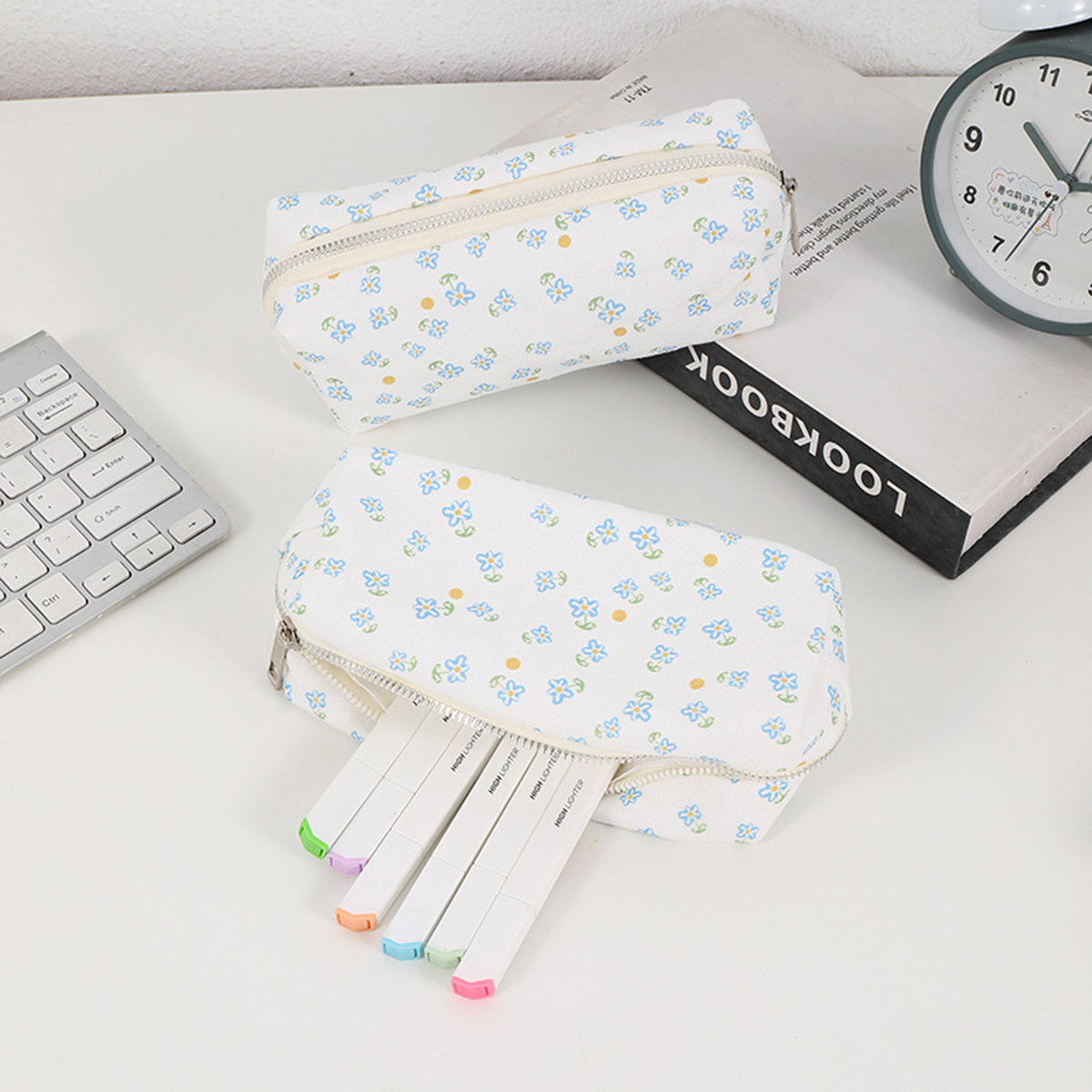 Simple floral printed pencil c - Stationery Office Supply Store review and price