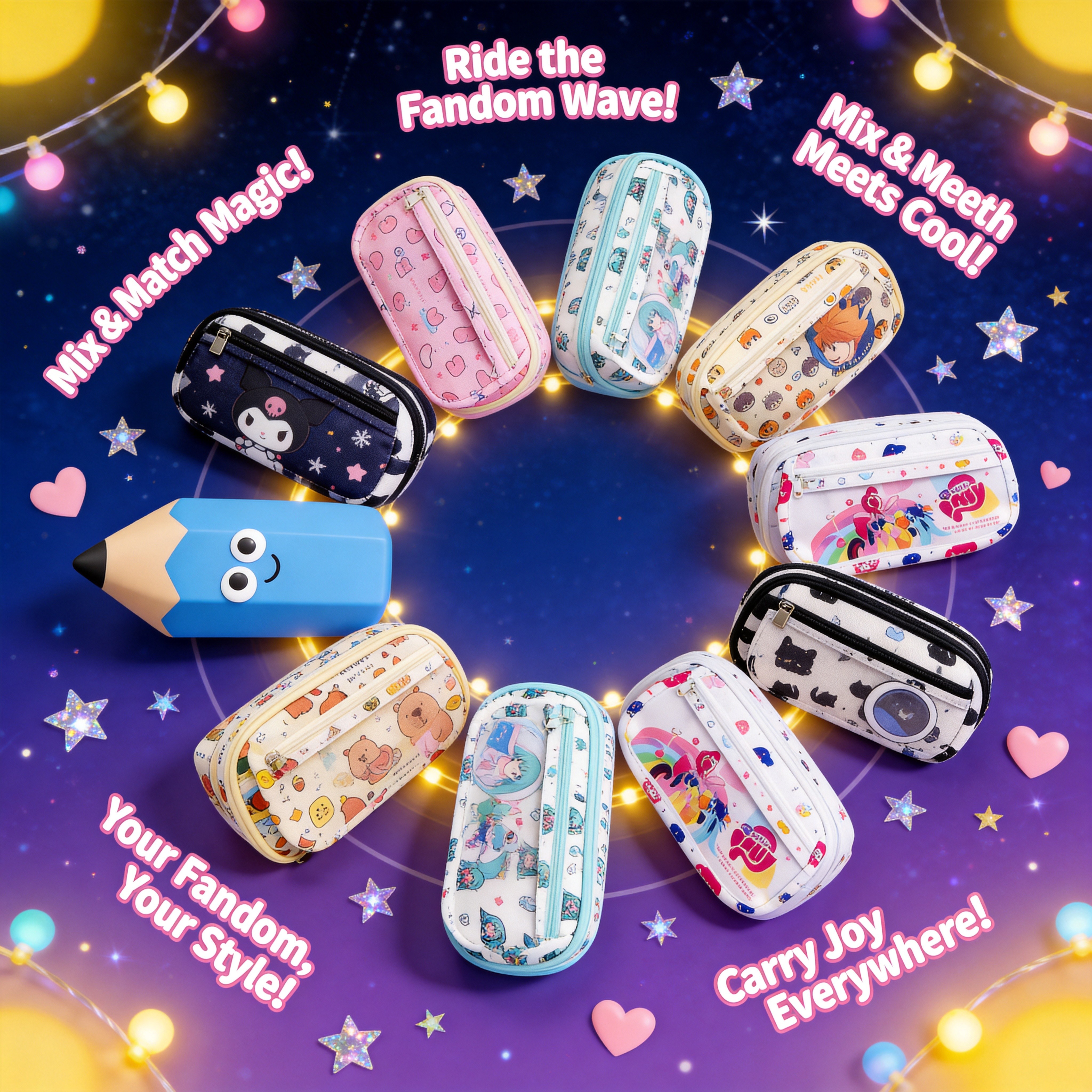 Hatsune Miku Cute Large Capaci - Pencil Case Large review and price