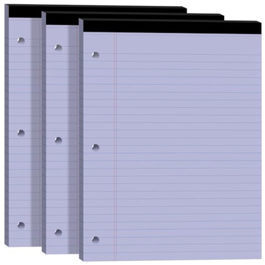 Legal Pads 8.5x11, Purple Lega - Paper Punch 3 Hole review and price