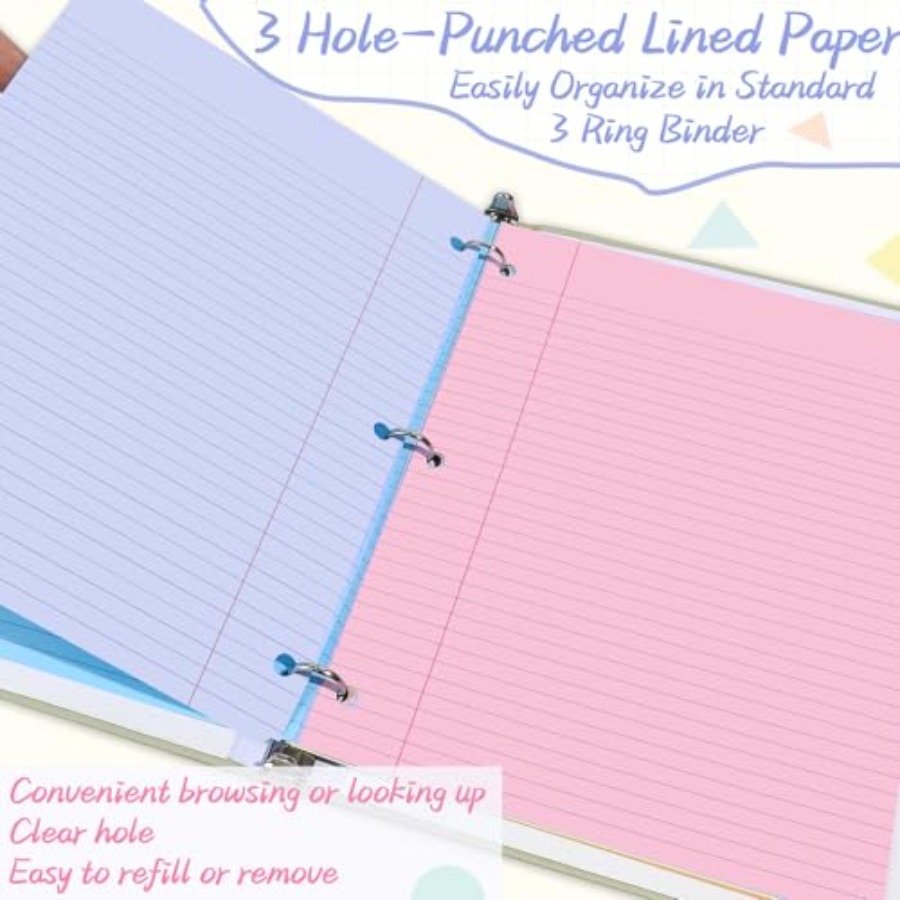 100 Sheets Loose Leaf Binder P - Paper Punch 3 Hole review and price