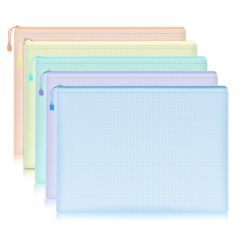 5-30Pcs Mesh Zipper Pouch Docu - Office Stationery And Supply review and price